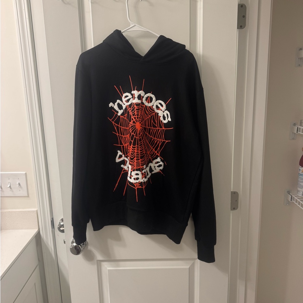 Black and Red Graphic Hoodie